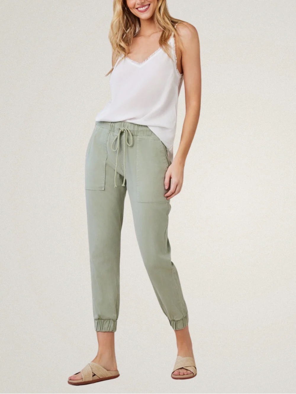 Bella Dahl khaki Cargo Pants, Small